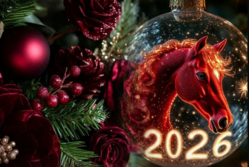 Символ 2026, Красная Лошадь, изображение: Pinterest