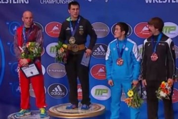 Американцы перепутали гимн России на Чемпионате мира по борьбе (видео)