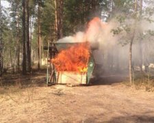 Бурштинова мафія спалила будинок нацгвардійців