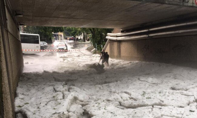 Непогода в Германии, кадр из видео