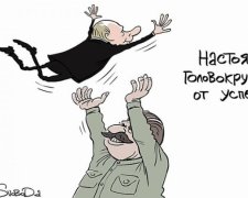 Сталін хвалить Путіна за успіхи: карикатура від Йолкіна (фото)