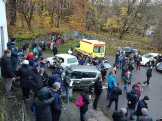 аварія в Холмогорівці, скріншот з відео