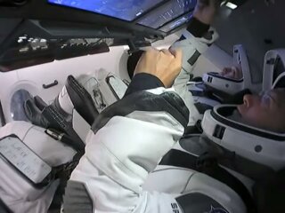 астронавти SpaceX, скріншот з відео