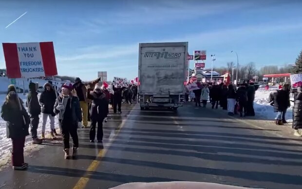 Акция протеста. Фото: скриншот youtube