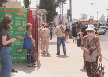 Карантин в Киеве, скриншот из видео