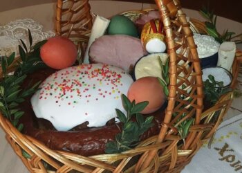 Вміст кошику до Великодня. Фото: скриншот з YouTube
