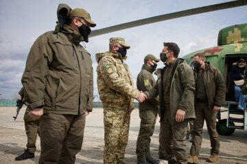 Владимир Зеленский на Донбассе, фото: ОПУ