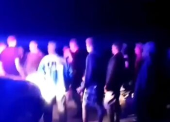 На Ровенщине два села бились двое суток подряд, скрин с видео