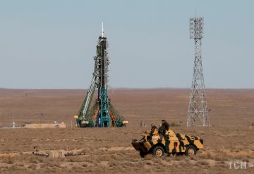 Неудачный запуск российской ракеты "Союз"