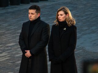 Владимир Зеленский с женой Еленой