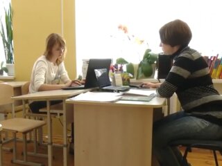 Работа школ во время карантина, кадр из видео