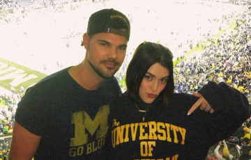 Тейлор Лотнер с женой Тэй, фото из соцсетей