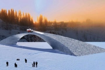 Студенти побудують крижаний міст по кресленнях Леонардо да Вінчі