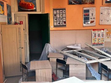 Наслідки обстрілу в Одесі, фото з соцмереж
