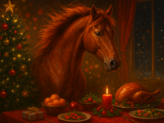 Символ 2026 года, Красная Лошадь. изображение: Pinterest