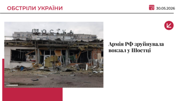 Зруйнований залізничний вокзал у Шостці після атаки дронів РФ