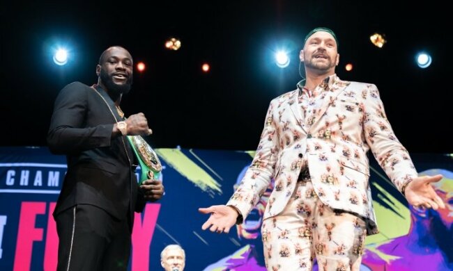 Ф'юрі та Уайлдер зустрілися перед боєм, Boxingscene