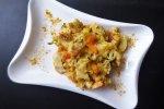 Легка запіканка з курячим філе, овочами та квасолею