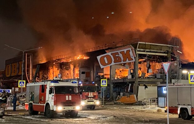 Пожежа в росії, фото із соцмереж