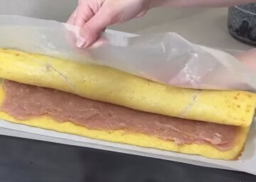 Сирно-курячий рулет: фото скрін рецепту