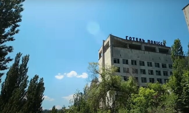 Чернобыльская зона отчуждения, скриншот с видео