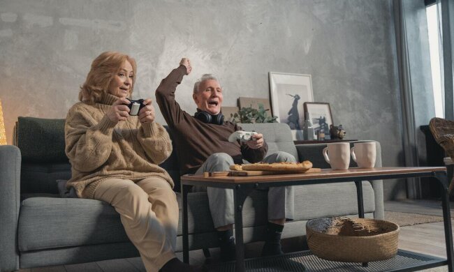 Два пенсионера дома