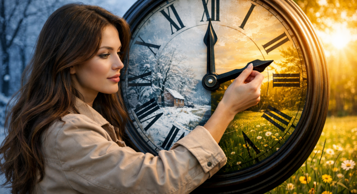 Перевод часов, изображения:: Знай.ua