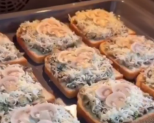 Жульен-бутерброды, кадр из видео