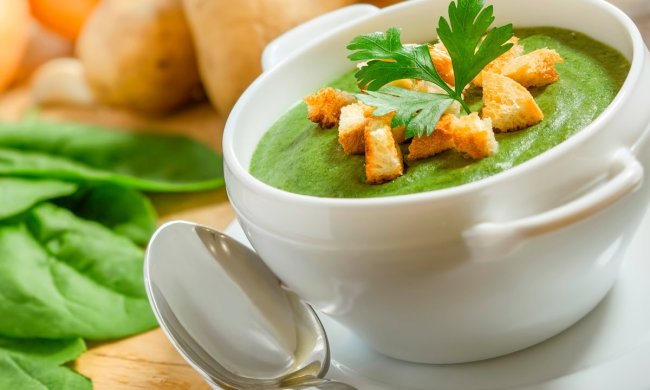 Смачний і корисний рецепт супу-пюре зі шпинату