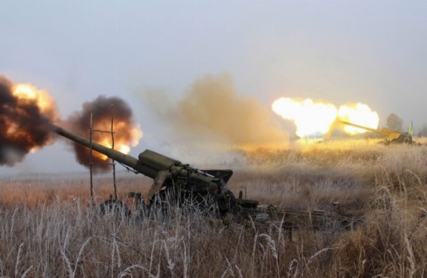 Оккупанты атаковали украинских воинов с "отведенной" артиллерии