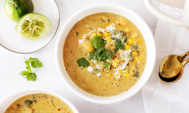 Рецепт найніжнішого вершкового супу з солодкою кукурудзою