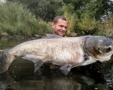 У Дніпрі рибалка вивудив річкове чудовисько розміром з людину - зубища, як у акули