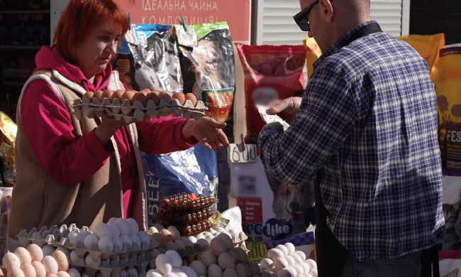 Цены на яйца. Фото: скрин youtube