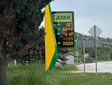 Ціни в АЗС в окупованому Криму 