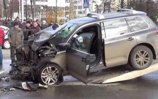 П'яні російські дипломати влаштували аварію в центрі Києва: фото