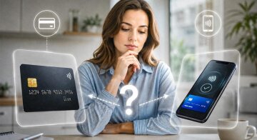 Смартфон і банківська картка