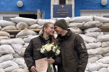 закохані Нацгвардійці одружилися під час війни