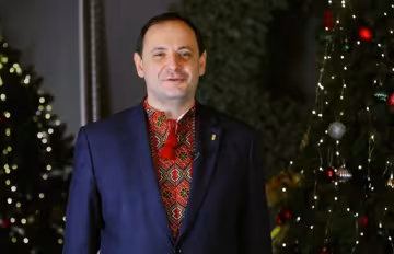 Руслан Марцінків, кадр з відеопривітання: Facebook
