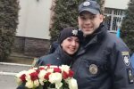Во Львове полицейский сделал предложение коллеге, скриншот видео