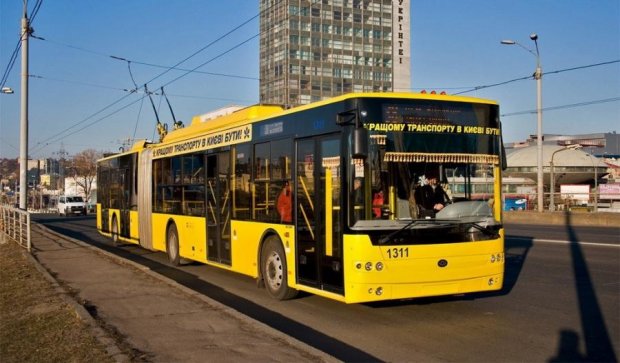 Завтра киевские троллейбусы изменят маршруты
