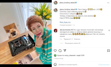 Скриншот из Instagram, Елена-Кристина Лебедь