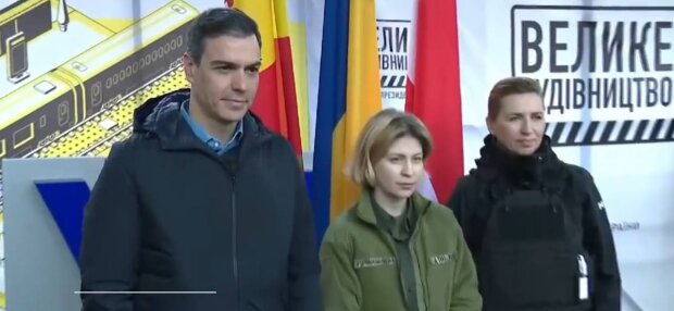 Прем'єр-міністри Данії та Іспанії, фото: скріншот з відео