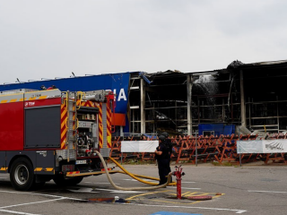 Последствия удара по Эпицентру в Харькове