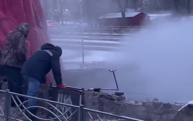 Авария на России. Фото: кадр с видео