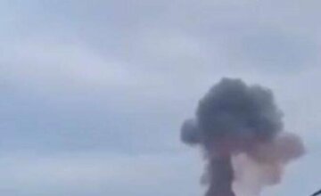 Уламки дрона у дворі житлового будинку в Києві