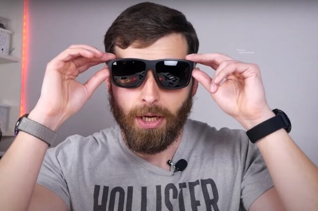 Солнцезащитные очки, кадр из видео