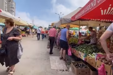 Ринок. Фото: скрин відео