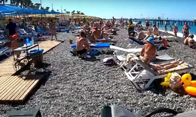 Пляж в Туреччині, кадр з відео, зображення ілюстративне: YouTube