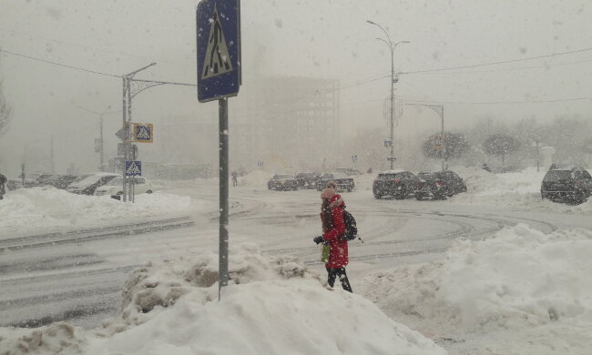 Cнігопад, зима - фото Знай.ua