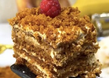 Ленивый медовик: фото скрин рецепта